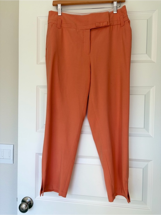 Dalia Pants - Dalia Coral Peach Women's Straight Leg Pants